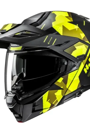 HJC i80 Roki Zwart Geel Adventure Motorhelm Beperkt Aanbod