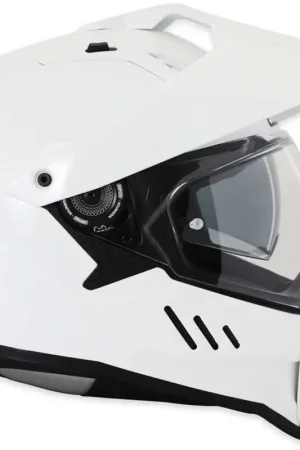 Simpson Xcursion Solid Wit Adventure Integraalhelm Exclusieve Aanbieding