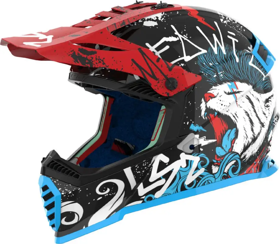 LS2 MX437 Fast II Mini Starmaw Zwart 06 Kids Crosshelm Nu Kopen