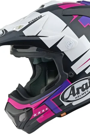 Arai MX-V EVO Battle Paars Crosshelm Speciale Aanbieding