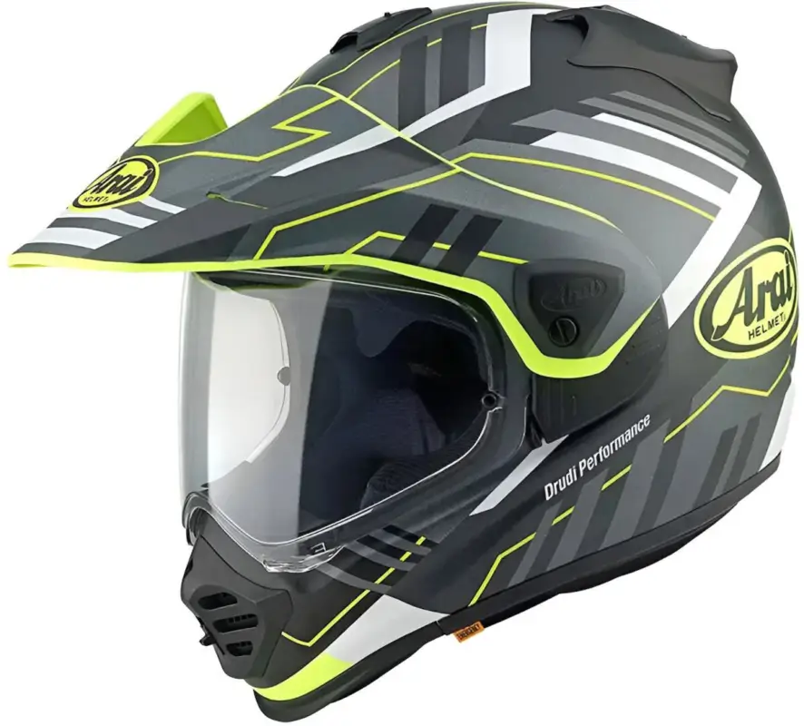 Arai Tour-X5 Trail Geel Zwart Wit Adventure Integraalhelm Laatste Versie