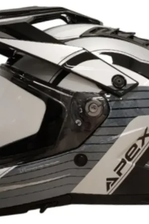 APEX AT300 Everest Zwart Grijs Wit Adventure Integraalhelm Voordeelprijs