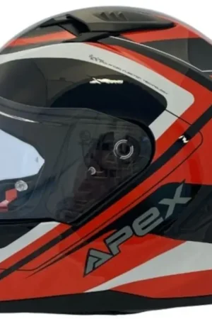 APEX FI100 Valencia Zwart Wit Rood Integraalhelm Shop Nu