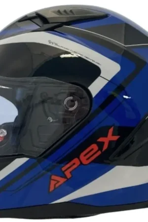 APEX FI100 Valencia Zwart Wit Blauw Integraalhelm Dagaanbieding
