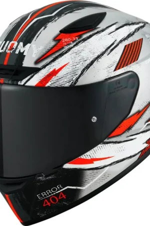 Suomy Track-1 404 2023 Zilver Rood Wit Integraalhelm Rechtstreeks Van De Fabrikant