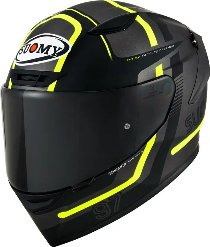 Suomy Track-1 Ninety Seven 2023 Zwart Geel Integraalhelm Must-Have