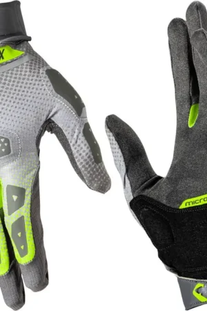 Leatt ADV X-Flow 5.5 Kort Hi-Viz Groen Grijs Handschoenen Uitverkoop