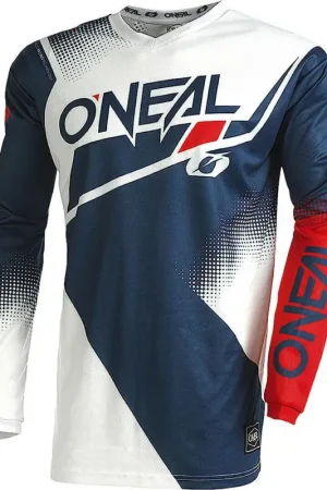 Hoge Kwaliteit O'NEAL Element Racewear V.22 Blauw Wit Rood Motocross Jersey