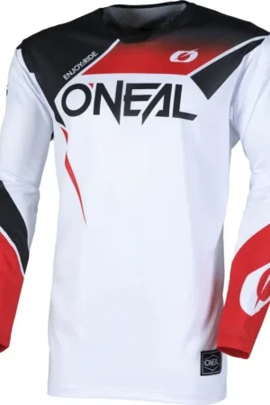 O'NEAL Hardwear Air Slam Wit Zwart Rood Motocross Jersey Veilige Betaling
