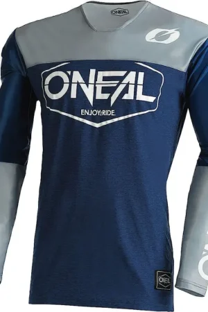 Uitverkoop O'NEAL Mayhem Hexx V.22 Grijs Blauw Motocross Jersey