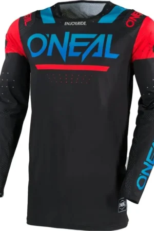 Laatste Versie O'NEAL Prodigy Five Four Zwart Blauw Rood Motocross Jersey