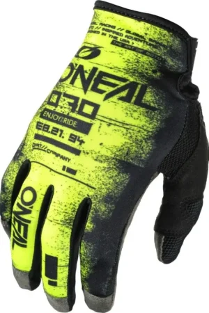 Nieuw O'NEAL Mayhem Scarz Zwart Neon Geel Motorcross Handschoenen