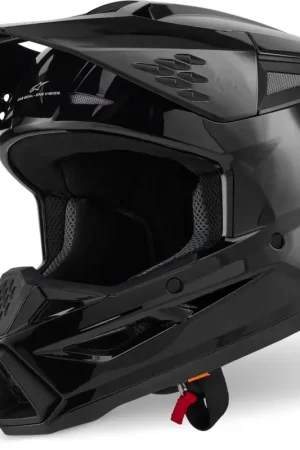 Alpinestars S-M3 Zwart Crosshelm Finale Uitverkoop