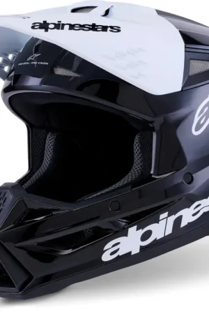Alpinestars S-M3 Radium Zwart Wit Grijs Crosshelm Gratis Retour