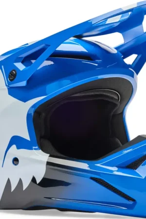 FOX V1 Youth Shield Blauw Kinder Crosshelm Uitverkoop