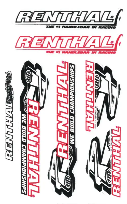 RENTHAL Sticker Sheet Lage Prijs
