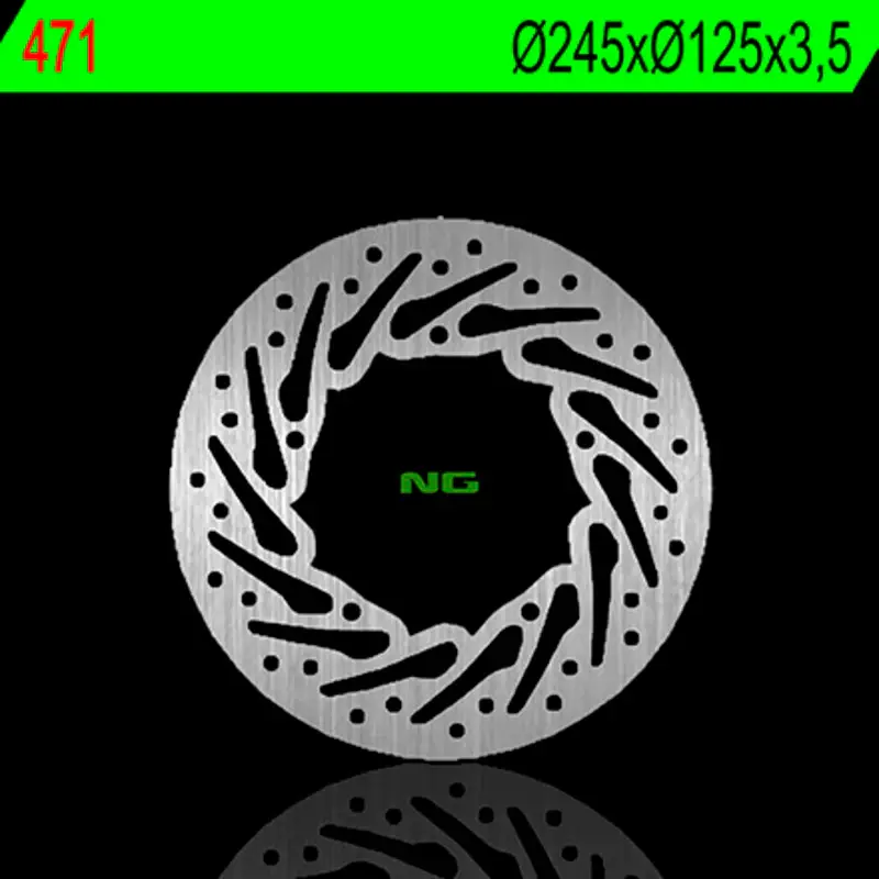 NG BRAKES Round Fixed Brake Disc Laatste Kans