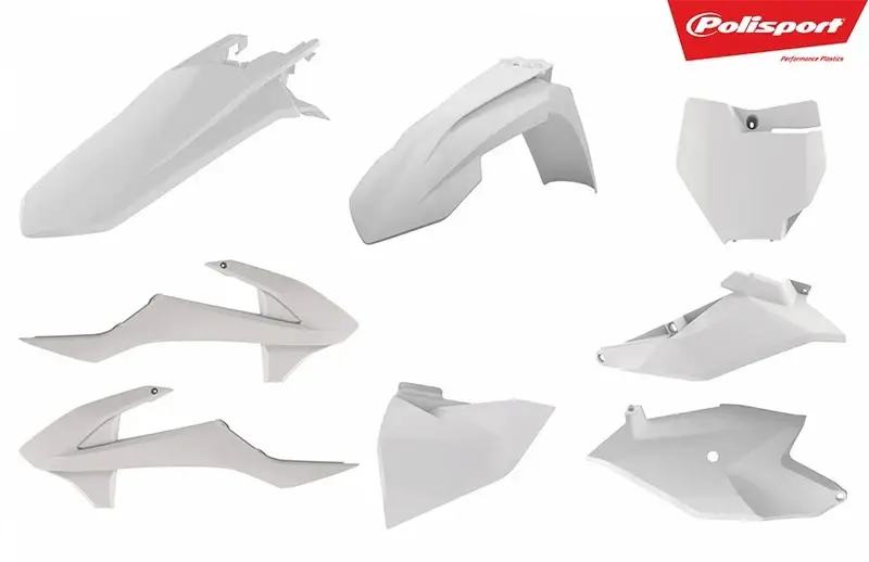 Hete Deal Polisport Plastic Kit White KTM SX85
