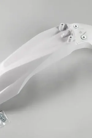 Snelle Levering UFO Plast PLASTIC FRONT FENDER, WHT/WHT