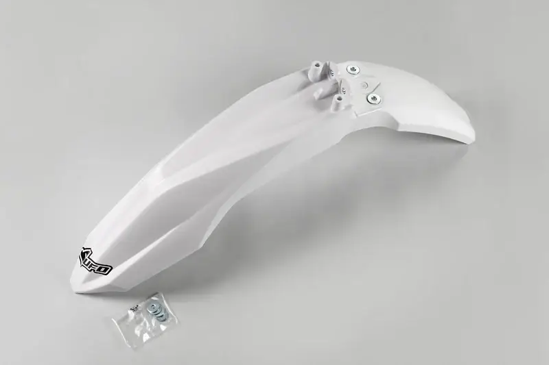 Snelle Levering UFO Plast PLASTIC FRONT FENDER, WHT/WHT