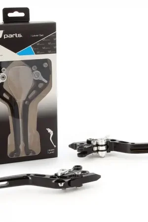 Alleen Vandaag V PARTS Standaard hendels 175mm massief zwart/aluminium schroefwerk met adapters per paar Suzuki