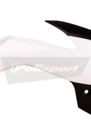 Express Levering Polisport Radiator Covers Black/White KTM SX85