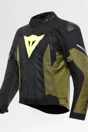 Beperkte Voorraad Dainese Super Sprint D-Dry Motorjas Black/Green/Fluo Yellow 40R