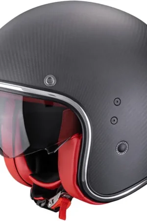 Voordeelprijs Scorpion Belfast EVO Carbon Solid Matt Black/Red