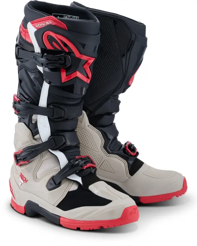 Alpinestars Tech 7 Enduro Black/Light Gray/Bright Red Express Levering