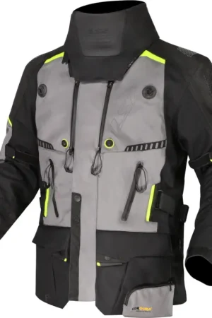 Direct Verzonden LS2 Apollo Motorjas Black/Dark Grey/H-V Yellow