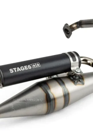 Stage6 - UitlaatPro Replica MKII zwart Peugeot Verticaal 2 Takt Favoriet
