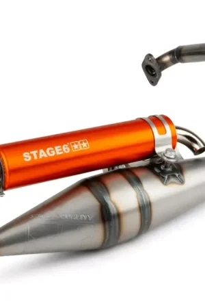 Speciale Aanbieding Stage6 - UitlaatPro Replica MKII oranje Peugeot Verticaal 2 Takt