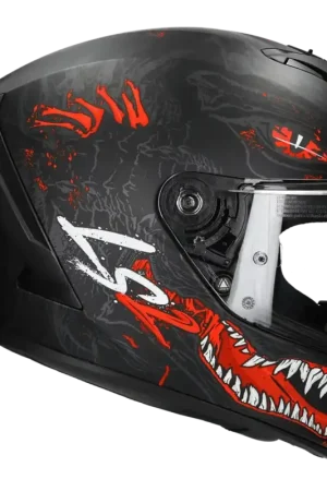 Veilige Betaling LS2 Helm Rapid III Kaiju II FF820 zwart / rood / wit