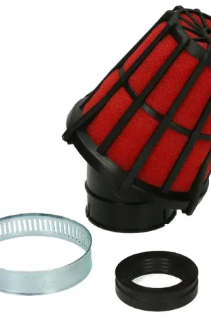 Actieprijs T4Tune - Luchtfilterschuin Ø28-35mm rood/zwart