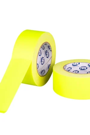 Snelle Levering HPX - HPX Fluo gaffer tape PRO geel 50mm x 25m