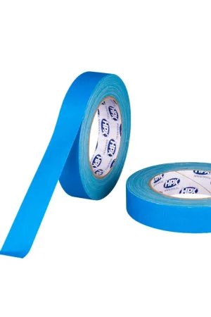 Direct Beschikbaar HPX - HPX Fluo gaffer tape PRO blauw 25mm x 25m
