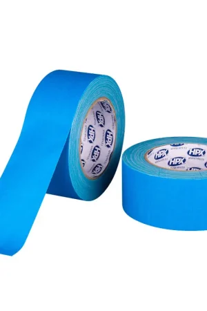 HPX - HPX Fluo gaffer tape PRO blauw 50mm x 25m Premium
