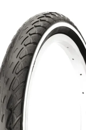 Deli Tire - Buitenband Deli 16 x 1.75 inch / 47-305mm Zwart met witte lijn (geen reflectie) Gereduceerde Prijs