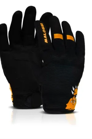 Malossi -handschoenen zwart / oranje Voordeelprijs
