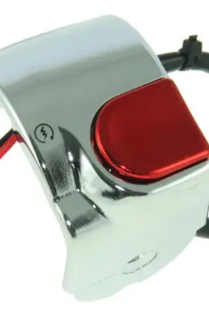 DMP - StuurschakelaarYamaha Aerox vanaf 2002 Rechts Chroom / Rood Korting
